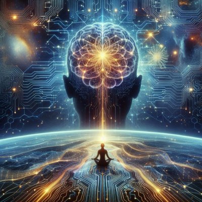 Meditation, Consciousness, and Digital Network: A Visual Metaphor