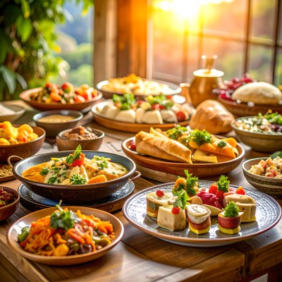 Diverse dishes, abundant culinary discovery.