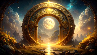 Magical portal to moonlit realm: explore the wonder