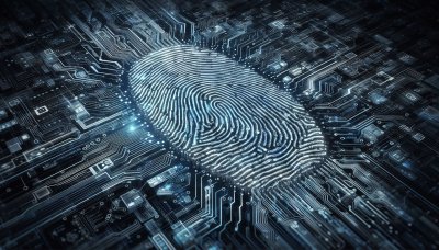 Digital fingerprint circuit board - identity, security, and technology